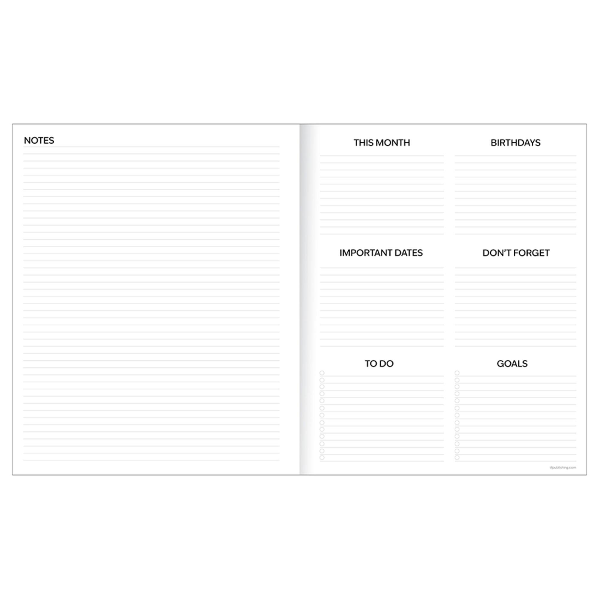 TF Publishing 2026-27 Exotic Palms Monthly Planner